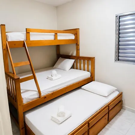 Apartamento aconchegante com piscina e ar condicionado - Praia Grande-3